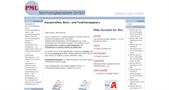 Desktop Screenshot of pml-papiere.de